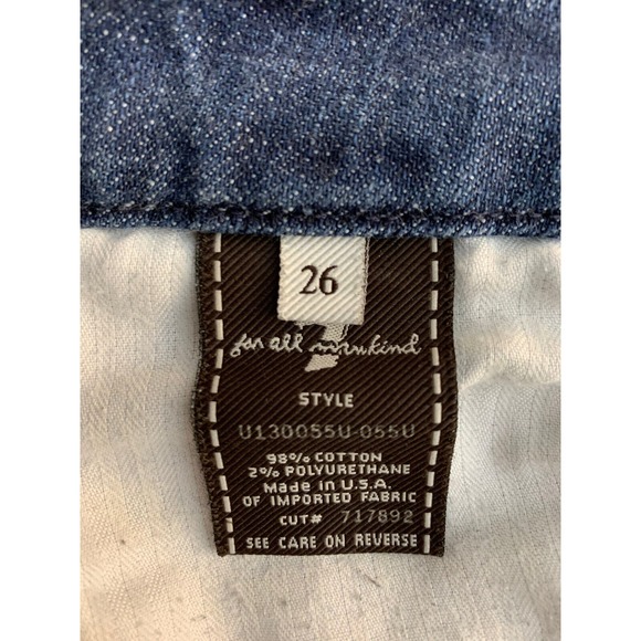 7 For All Mankind Womens 26 A-Pocket Bootcut Jeans Low Rise Medium Wash - Picture 7 of 8